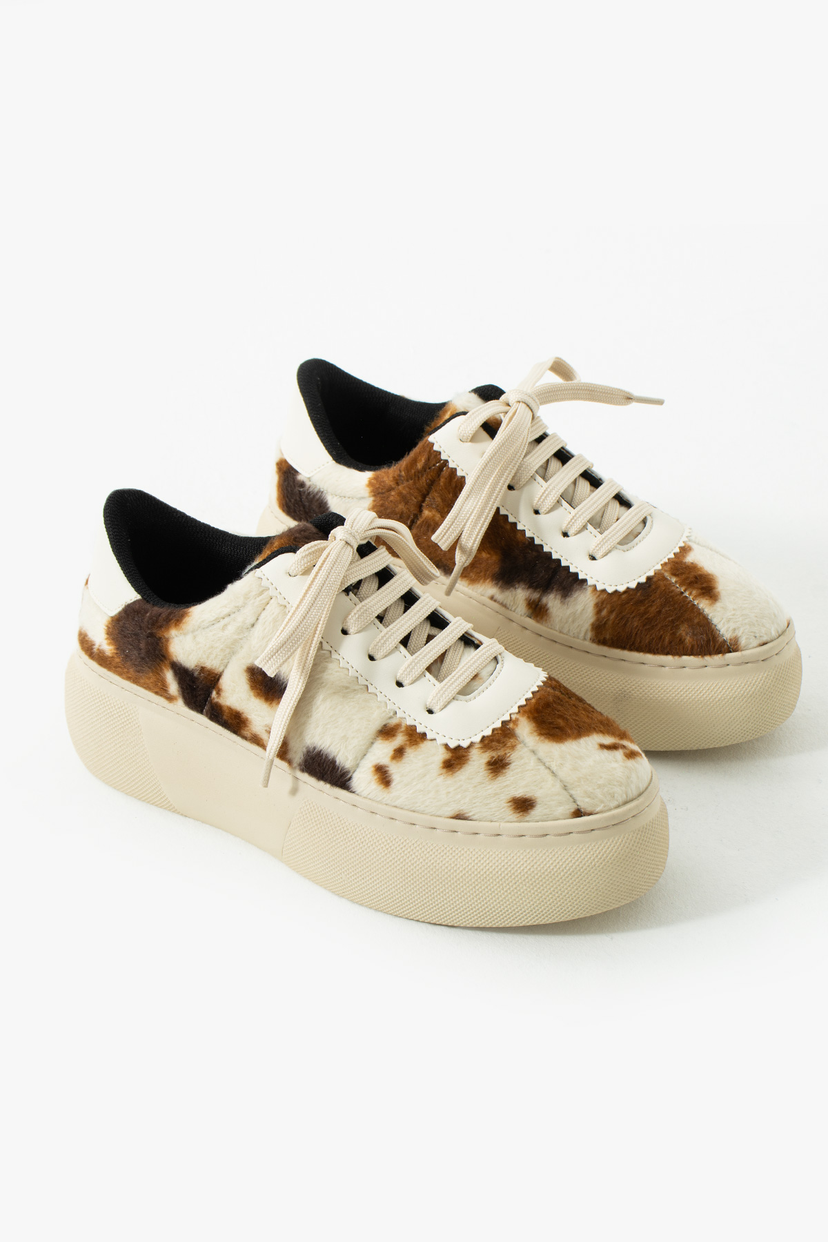 Bağcıklı Post Desenli Kadın Sneaker Ayakkabı FT3030