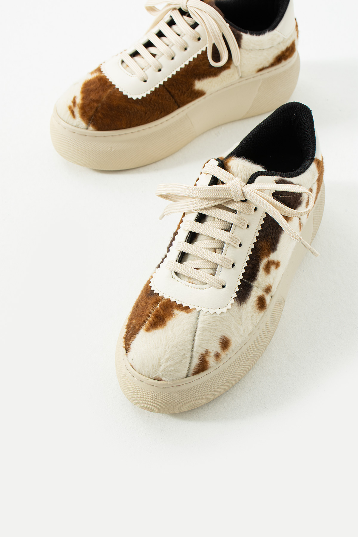 Bağcıklı Post Desenli Kadın Sneaker Ayakkabı FT3030