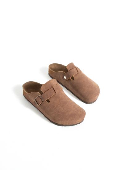 Friend&Trend Ayarlanabilir Tokalı Cilt Deri Anatomik Kadın Terlik  FT134