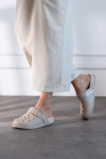 Düz Taban Toka Detay Yazlık Sabo Kadın Terlik FT9090