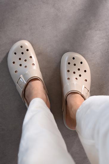 Düz Taban Toka Detay Yazlık Sabo Kadın Terlik FT9090