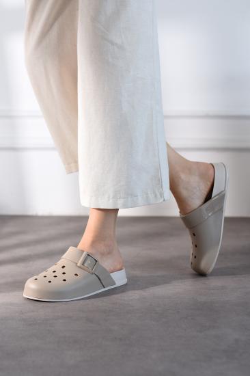 Düz Taban Toka Detay Yazlık Sabo Kadın Terlik FT9090