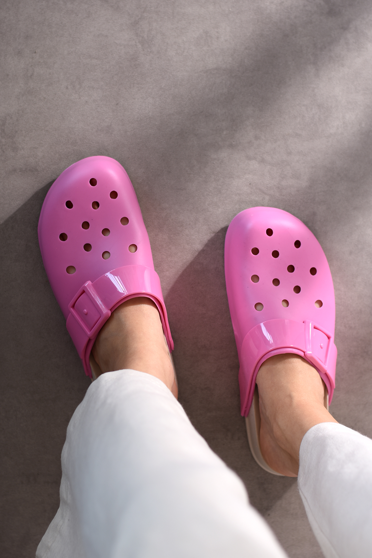 Düz Taban Toka Detay Yazlık Sabo Kadın Terlik FT9090